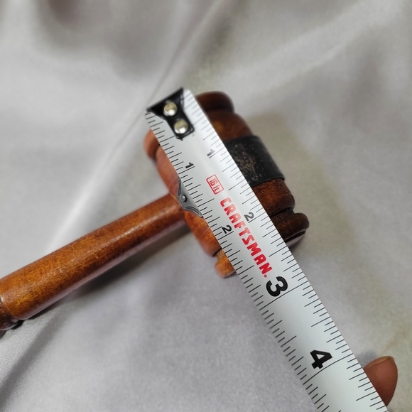 Circa "1940" Gavel Hammer Light Wood Judge Auctioneer Politician 9” L Engraved - Picture 10 of 12